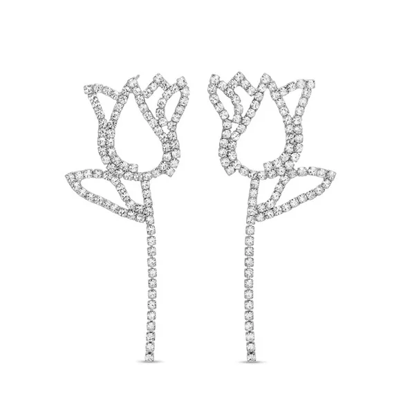 Eye Candy Los Angeles luxe collection large drop earrings for pierced ears NIB - Picture 1 of 8